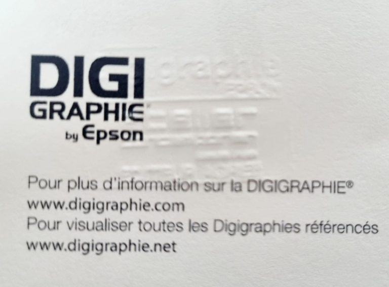 Certification Digigraphie by Epson Logo certification Digigraphie By Epson avec tampon officiel