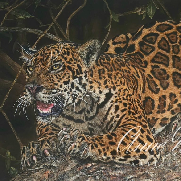 Balam Le Jaguar - tableau acrylique Balam Le Jaguar - Peinture acrylique